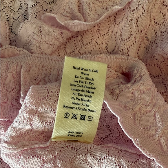 LoveShackFancy Nilah Cardigan, Lotus Petal - Picture 12 of 13